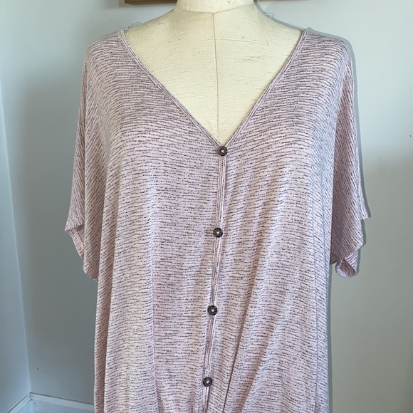 EVRI 3X heathered light pink top - Picture 3 of 7